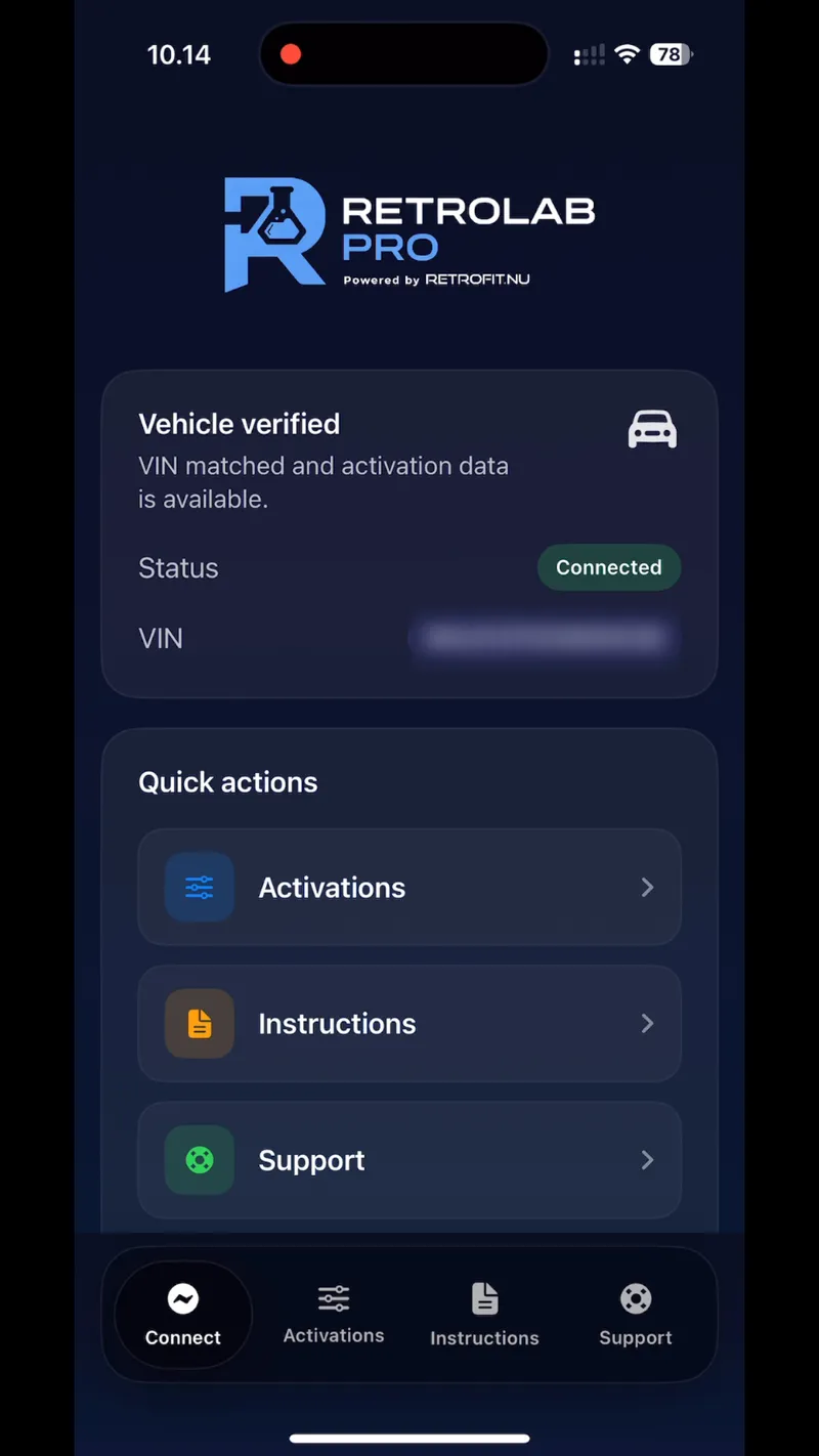 RetroLab Pro iOS Home Screen
